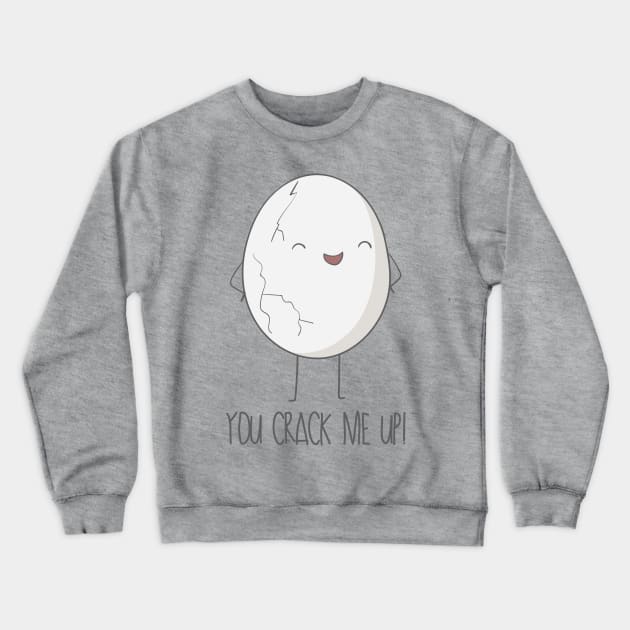 You Crack Me Up! Crewneck Sweatshirt by Dreamy Panda Designs